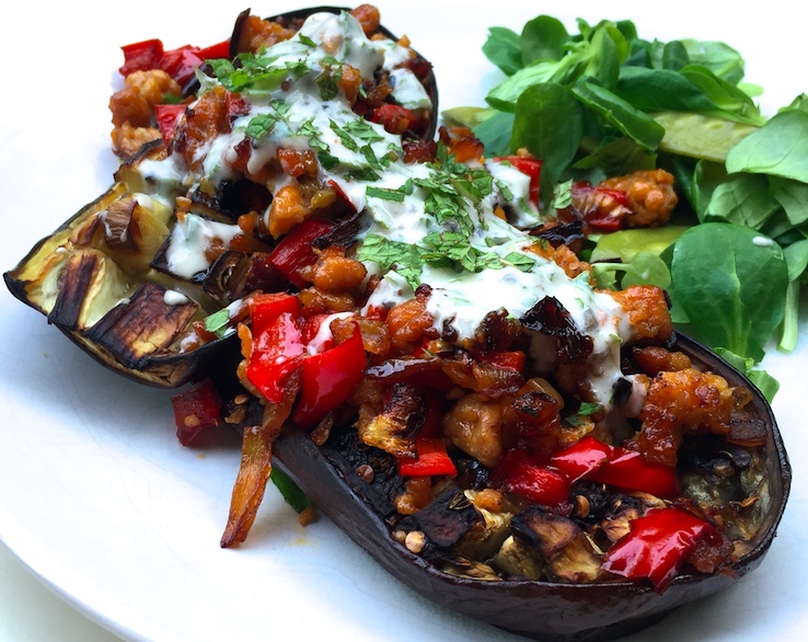Gebakken Aubergines