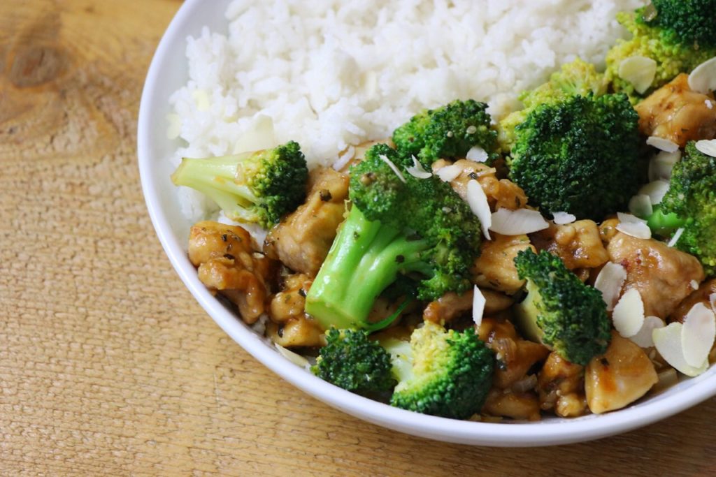 Kip, rijst en broccoli